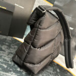 Saint Laurent Puffer Messenger Bag In Econyl Regenerated Nylon Black